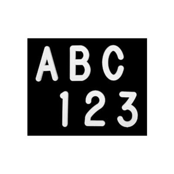 United Visual Products 1in Black Helvetica Letter Sprue Set of 145 Characters UV52305C-HELVET-BLACK